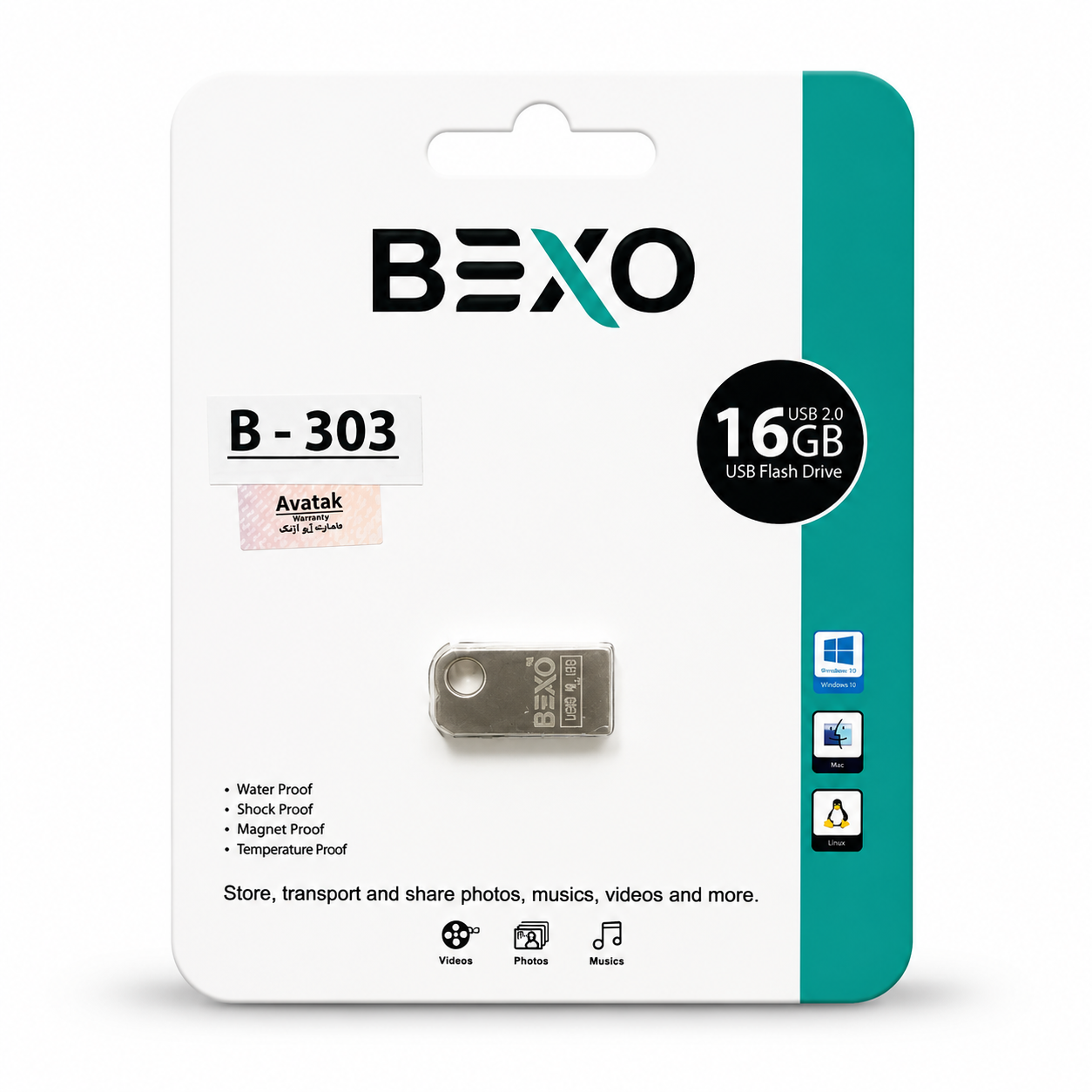 فلش ۱۶ گیگ برند bexo با کیفیت و پرسرعت